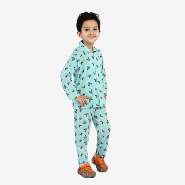 Baby Boys Nightwear Dress | Mickey Print | Sky Blue | 2-12 Years