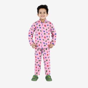 Baby Boys Nightwear Dress | ABC Print | Pink | 2-12 Years