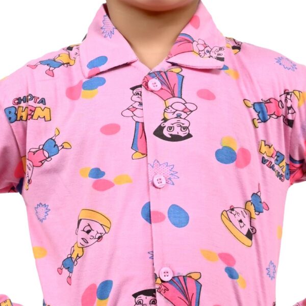 Baby Boys Nightwear Dress | Bheem Print  | Pink | 2-12 Years - Image 4