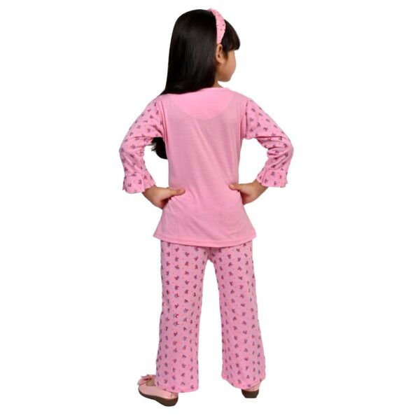 Baby Girls Nightwear Dress | Palazzo Set | Pink | 2-12 Years - Image 5