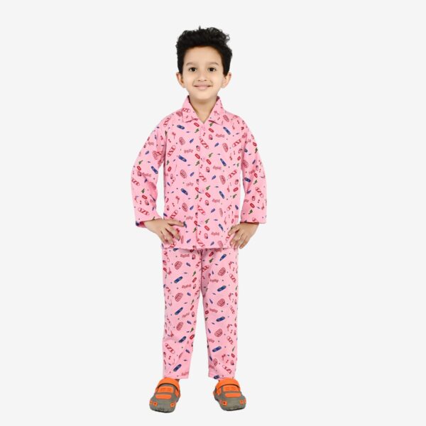Baby Boys Nightwear Dress | Skateboard Print  | Pink | 2-12 Years