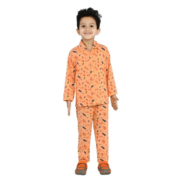 Baby Boys Nightwear Dress | Skateboard Print  | Peach | 2-12 Years - Image 5
