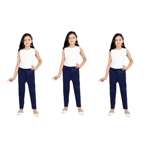 Winter School Fur Leggings (PACK OF 3) | Winter Slex For Girls  | Winter School Fur Leggings Slex - Image 2