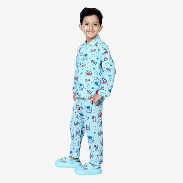 Baby Boys Nightwear Dress | Air Print | Sky Blue | 0-12 Years - Image 4