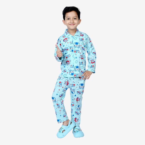 Baby Boys Nightwear Dress | Air Print | Sky Blue | 0-12 Years - Image 2