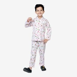 Baby Boys Nightwear Dress | Bear Print | Pink | 0-12 Years