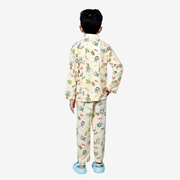 Baby Boys Nightwear Dress | Space Print | Peach | 0-12 Years - Image 2