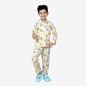 Baby Boys Nightwear Dress | Space Print | Peach | 0-12 Years