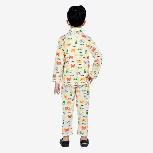 Baby Boys Nightwear Dress | Start Print | Peach | 0-12 Years - Image 4