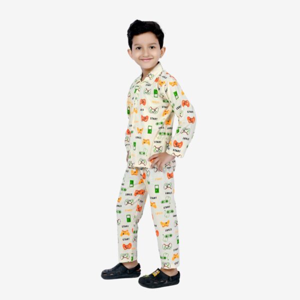 Baby Boys Nightwear Dress | Start Print | Peach | 0-12 Years - Image 2