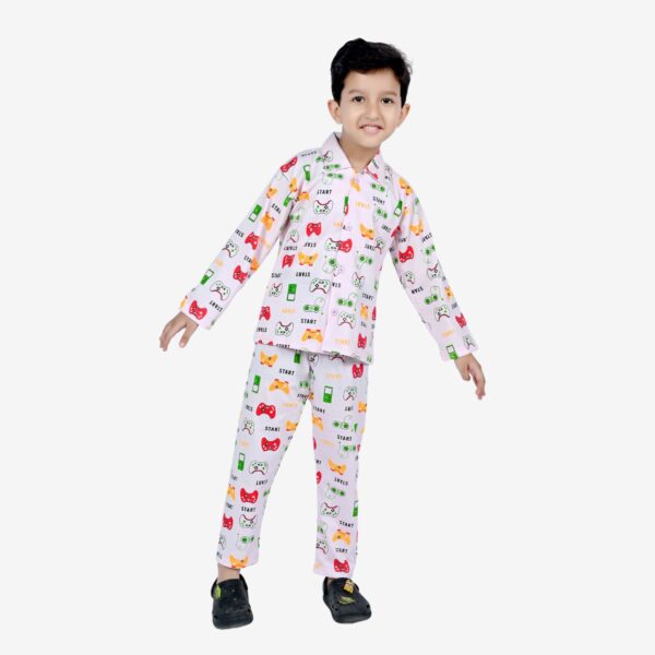 Baby Boys Nightwear Dress | Start Print | Pink | 0-12 Years - Image 2